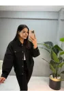 Lida Gabardin Triko Detay Ceket
