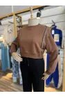 Minsti Omuz Zincirli Sweatshirt