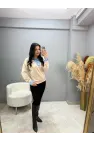 Modal Gömlek Garnili Bluz