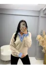 Modal Gömlek Garnili Bluz