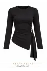 Modal Toka Detaylı Uzun Kol Sweatshirt