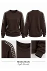 Omuz Taş Detaylı Modal Sweatshirt