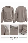 Omuz Taş Detaylı Modal Sweatshirt
