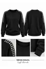 Omuz Taş Detaylı Modal Sweatshirt