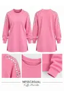 Omuz Taş Detaylı Modal Tunik Sweatshirt