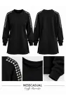 Omuz Taş Detaylı Modal Tunik Sweatshirt