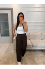 Önü Çımalı Pensli Modal Pantolon