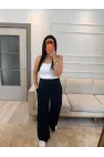 Önü Çımalı Pensli Modal Pantolon