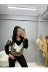 Ottoman Garnili Leopar İkili Takım