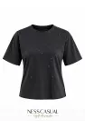 Oysh Simli Kısa Kol T-Shirt