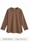 Oysh Yırtmaç Detaylı Sweatshirt