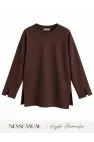Oysh Yırtmaç Detaylı Sweatshirt