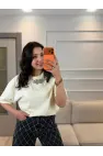 Paty Yaka Zincirli T-Shirt