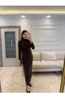 Sandy Kumaş Serpme Taşlı Elbise