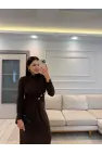 Sandy Kumaş Serpme Taşlı Elbise