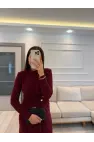 Sandy Kumaş Serpme Taşlı Elbise