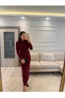 Sandy Kumaş Serpme Taşlı Elbise
