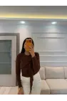 Sandy Önü Şal Detay Bluz