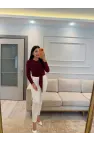 Sandy Önü Şal Detay Bluz