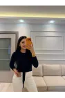 Sandy Önü Şal Detay Bluz
