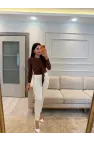 Sandy Önü Şal Detay Bluz