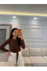 Sandy Önü Şal Detay Bluz