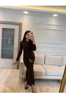Sandy Tokalı Etek Bluz Takım