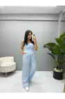 Straplez Bluz Pantolon Takım