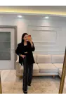 Su Yolu Taşlı Blazer Ceket Pantolon Takım