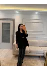 Su Yolu Taşlı Blazer Ceket Pantolon Takım