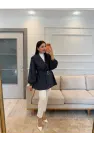 Tasarım Bel Kemerli Ceket