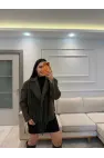 Tasarım Püsküllü Kaşe Ceket