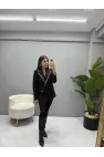 Tasarım Zımba Detaylı Blazer Ceket