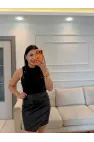 Taşlı Sakallı Triko Bluz