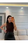 Taşlı Sakallı Triko Bluz