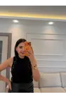 Taşlı Sakallı Triko Bluz