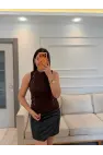 Taşlı Sakallı Triko Bluz