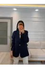 Tek Düğmeli İçi Astarlı Blazer Ceket