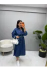 Tensel Denim Elbise