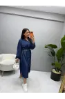 Tensel Denim Elbise