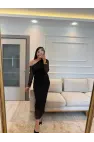 Tül Taşlı Elbise