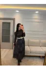 Veronica Astarlı Şifon Kemerli Etek