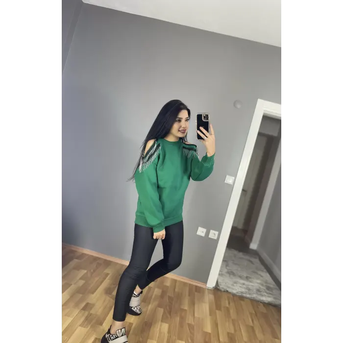 Olden Omuz Zincirli Sweatshirt