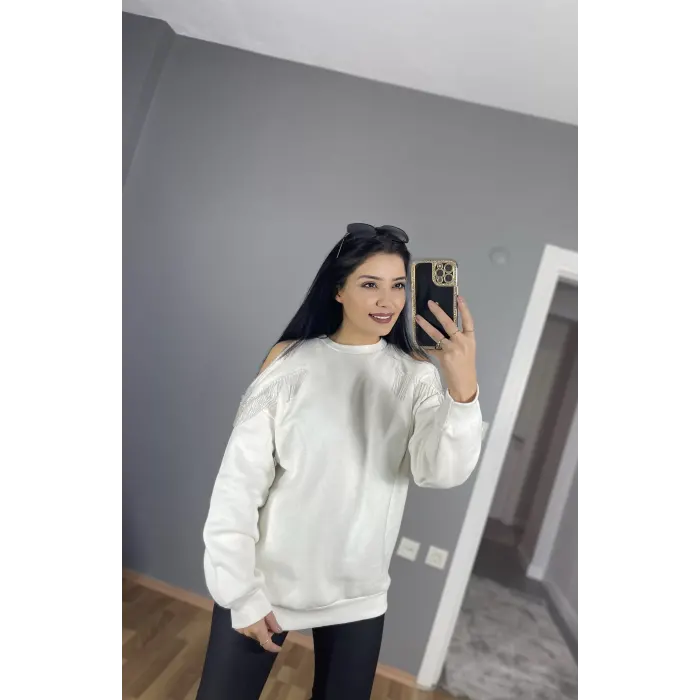 Olden Omuz Zincirli Sweatshirt