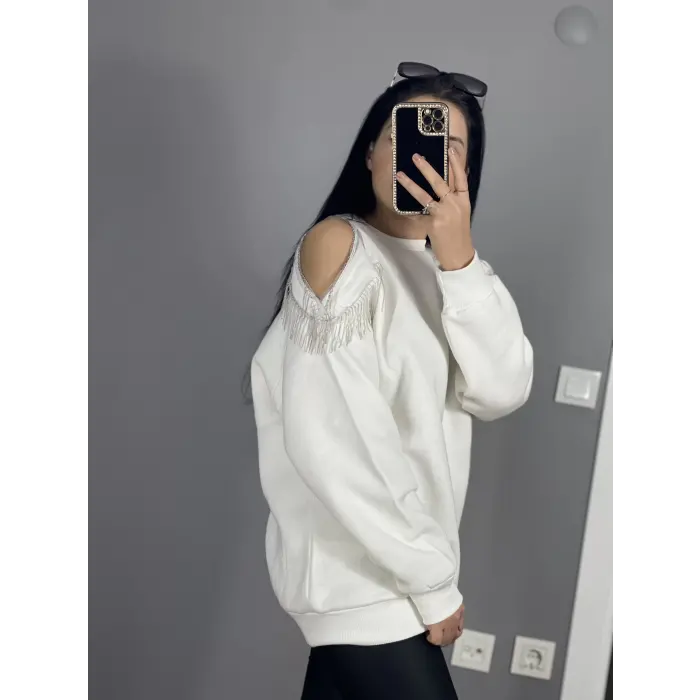 Olden Omuz Zincirli Sweatshirt