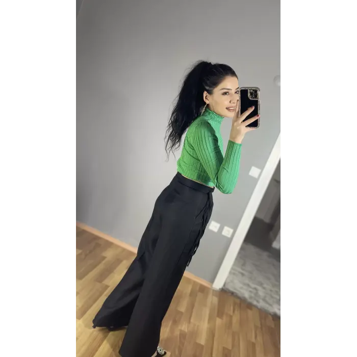 Steve Bağlamalı Palazzo Pantolon