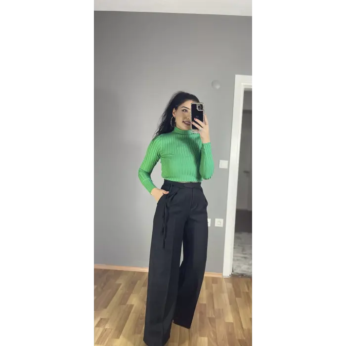 Steve Bağlamalı Palazzo Pantolon