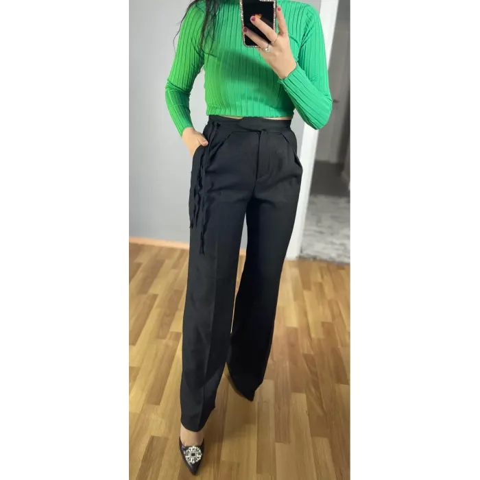 Steve Bağlamalı Palazzo Pantolon