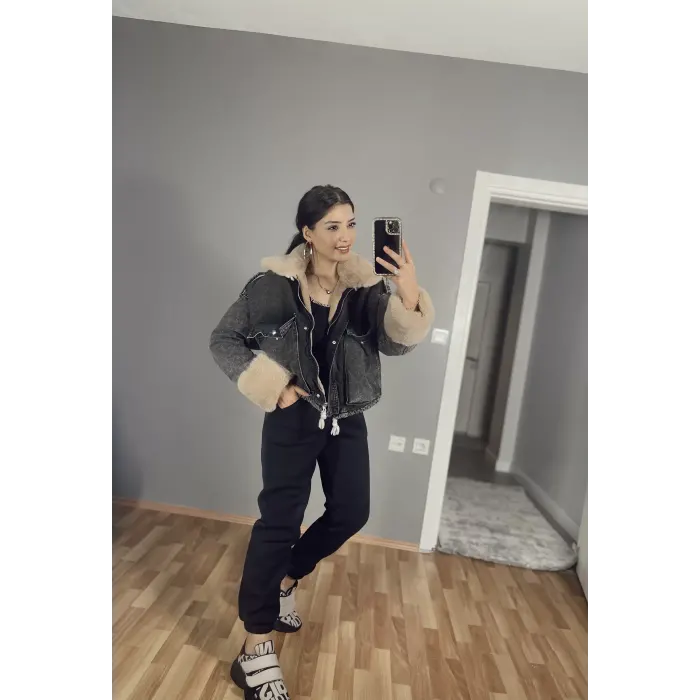 Vies Premium Kürklü Mont