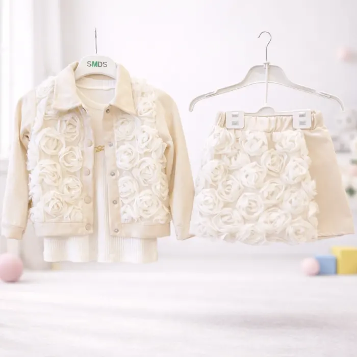 Güllü Ceketli Şort Takım 6/9 Yaş